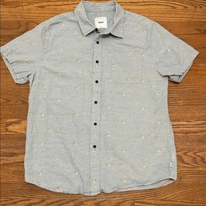 Katin shirt sleeve button down shirt vintage pattern